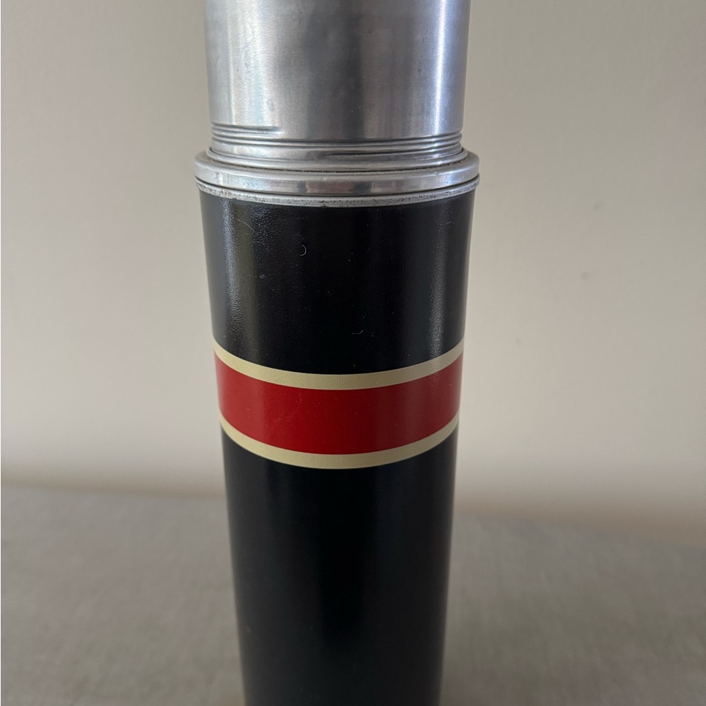 Vintage 1960s Thermos black & red